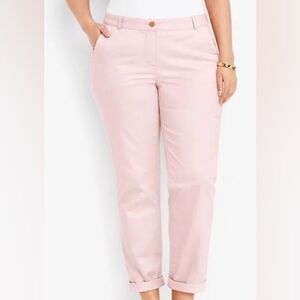 Talbots 8 The Weekend Chino pants womens pink resort wear summer business casual